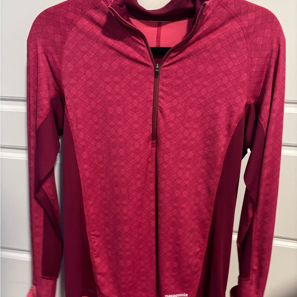 Patagonia Pink Quarter-Zip Pullover - Size S